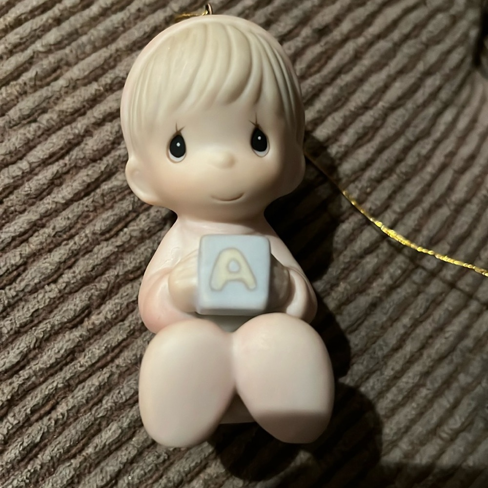 Precious Moments Ornament 1982 Baby's First Christmas